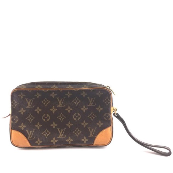 Pochette Hand Dragonne Monogram Canvas Clutch - Picture 2 of 12